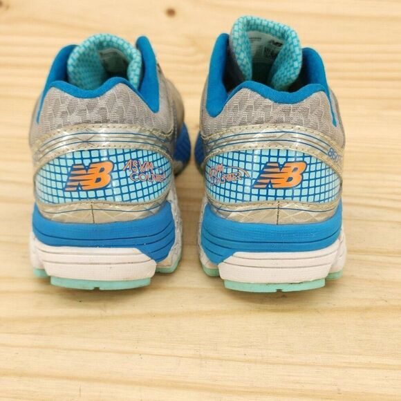 New Balance 860v5 Women's Running Shoes Sz 8 Gray Blue Sneakers Athletic Trainer - Picture 4 of 10
